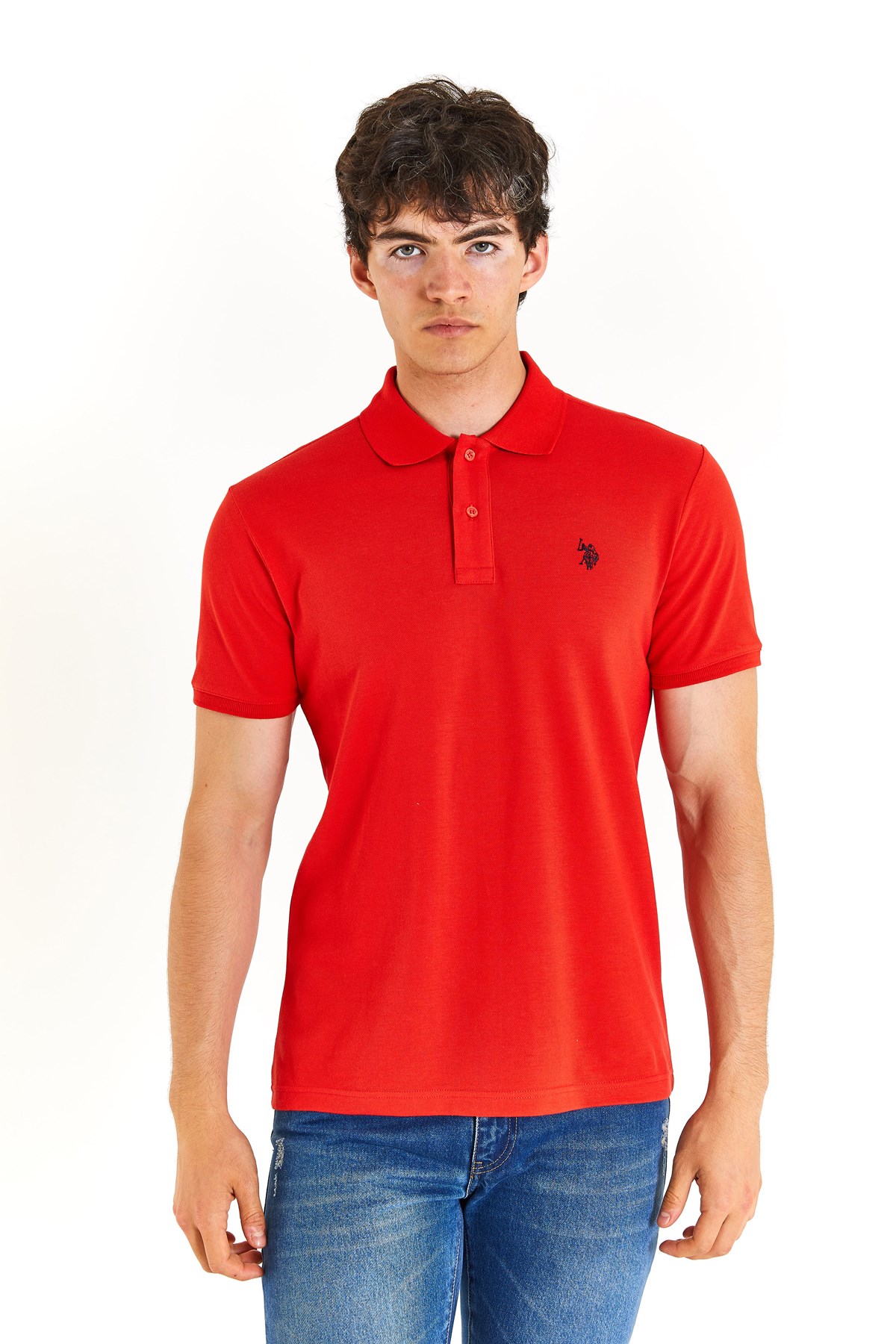 U.S. Polo Assn. Erkek Tişört 50279573-VR030 Kırmızı