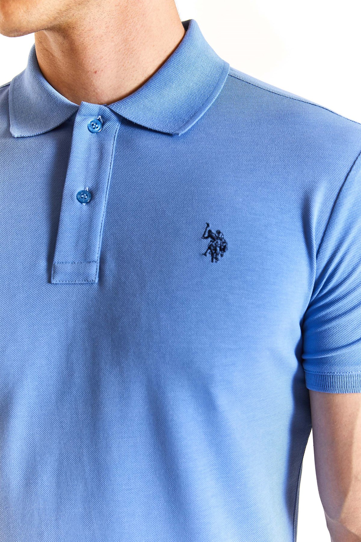 U.S. Polo Assn. Erkek Tişört 50279573-VR032 Mavi