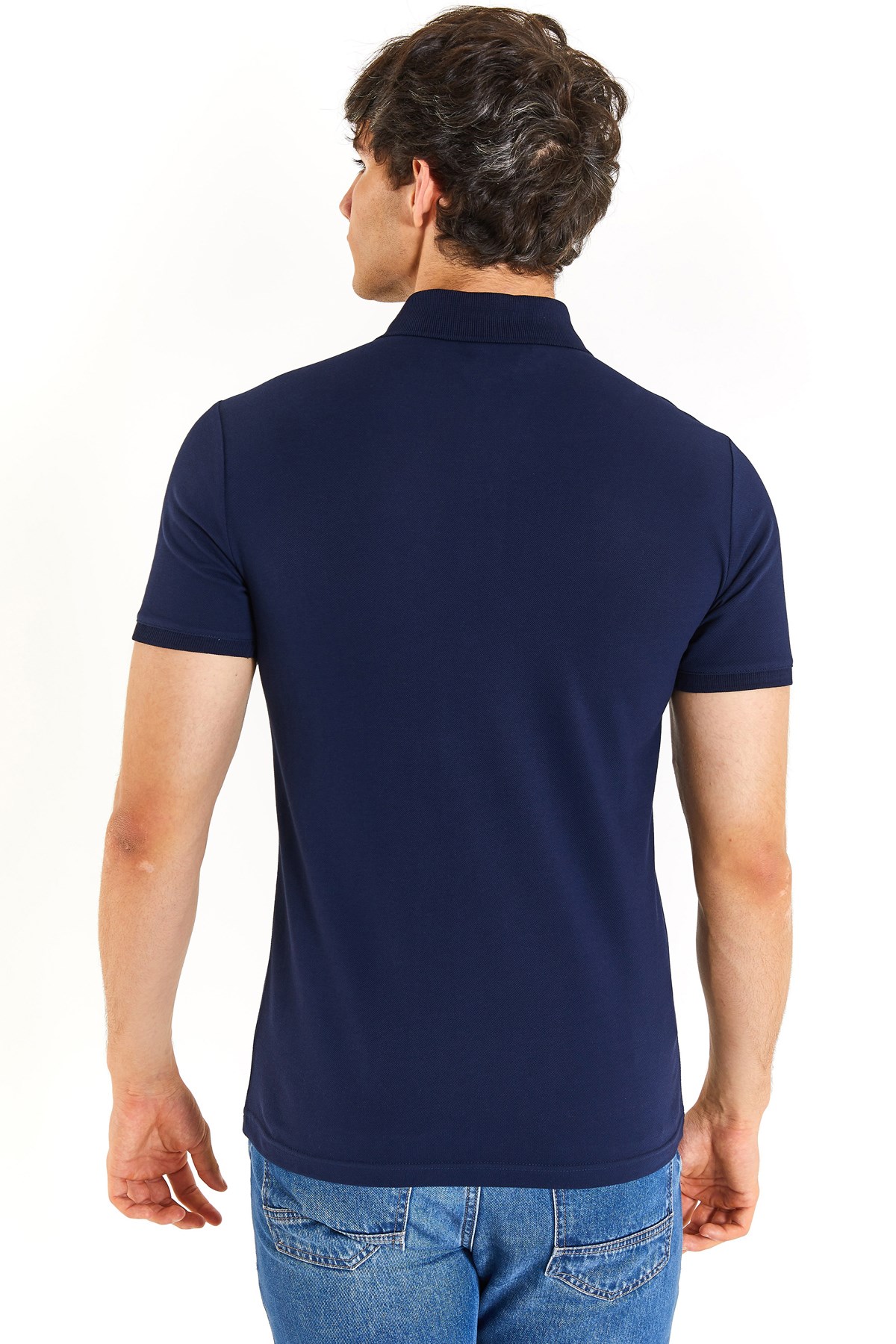 U.S. Polo Assn. Erkek Slim Tişört 50279573-VR033 Lacivert