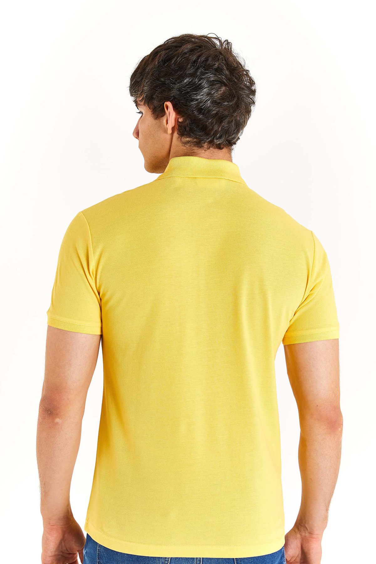 U.S. Polo Assn. Erkek Slim Tişört 50279573-VR044 Sarı