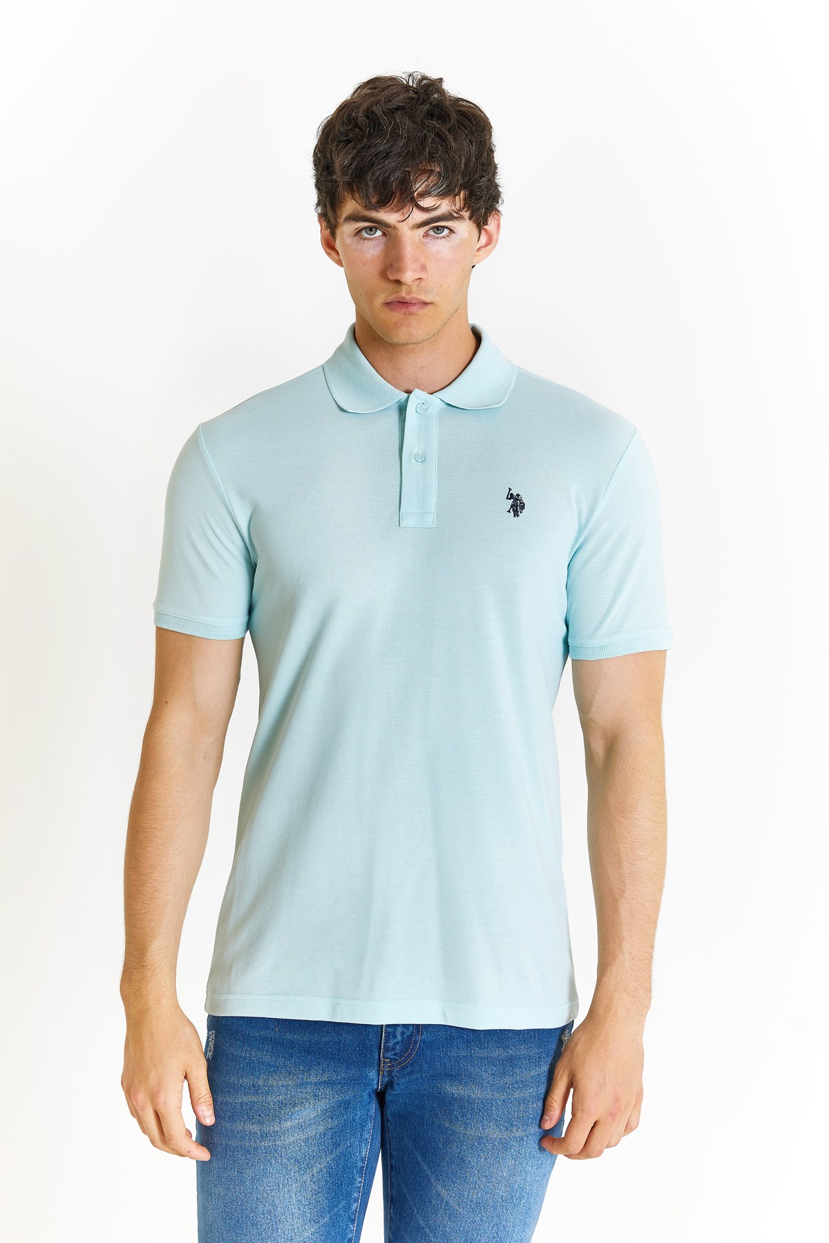 U.S. Polo Assn. Erkek Tişört 50279573-VR083 Mavi