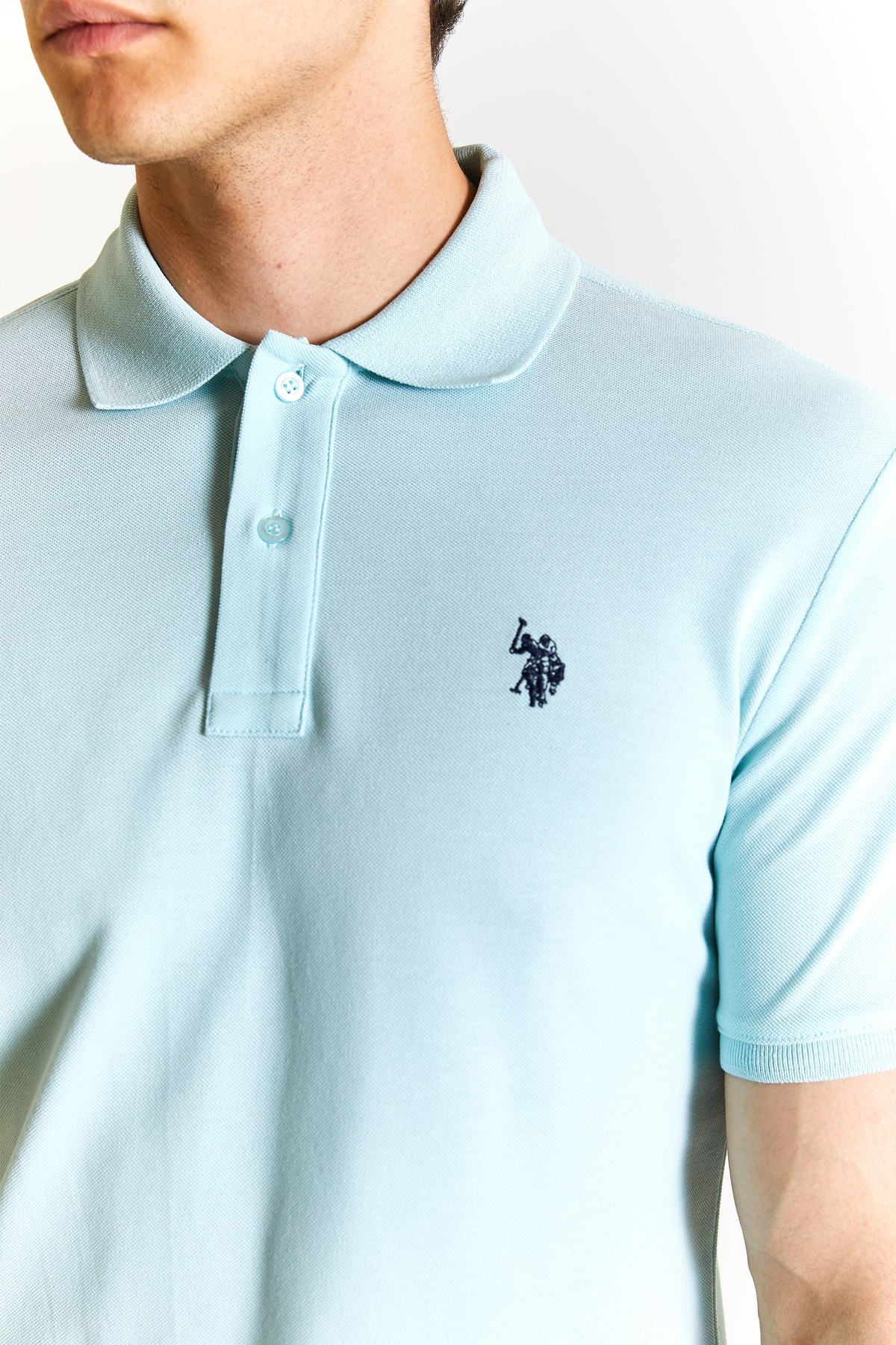U.S. Polo Assn. Erkek Tişört 50279573-VR083 Mavi