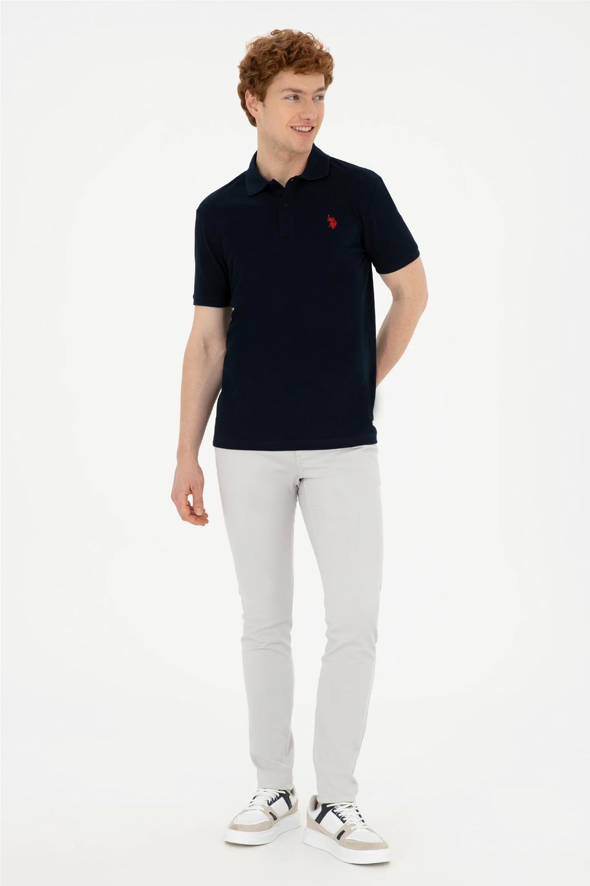 U.S. Polo Assn. Erkek Tişört 50279573-VR100 Lacivert