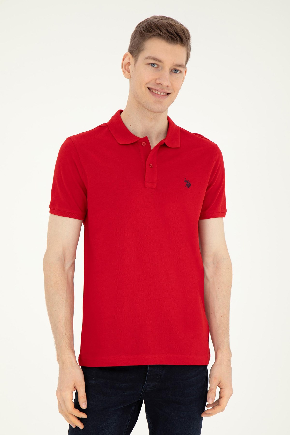 U.S. Polo Assn. Erkek Tişört 50279573-VR171 Kırmızı