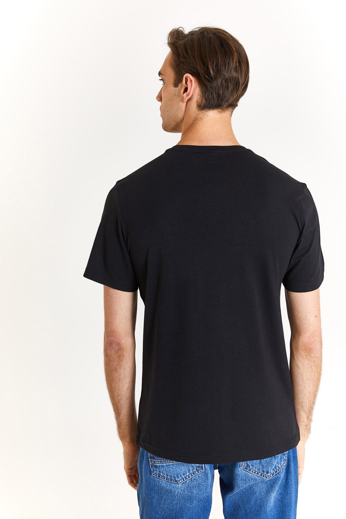 U.S. Polo Assn. Erkek Tişört 50279617-VR046 Siyah