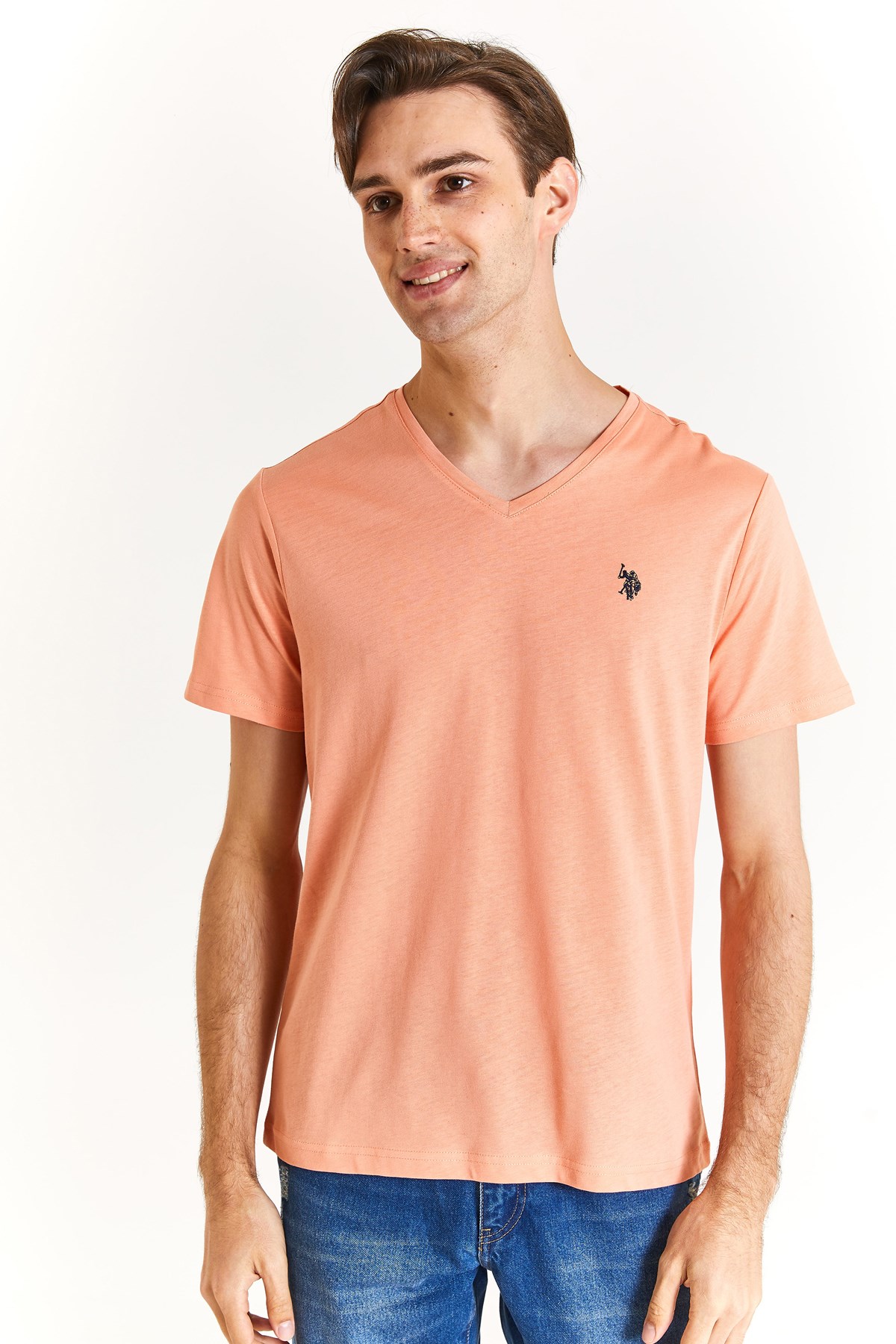 U.S. Polo Assn. Erkek Tişört 50279617-VR047 Sarı