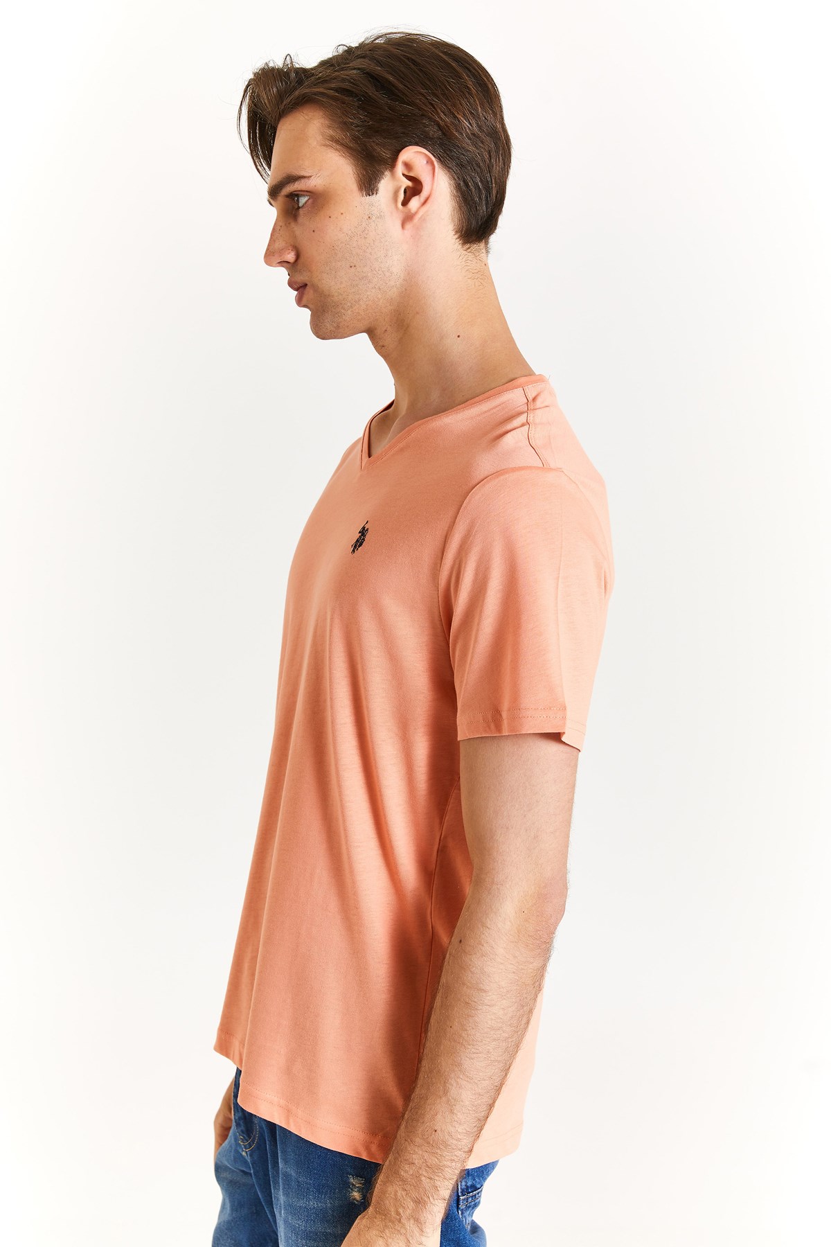 U.S. Polo Assn. Erkek Tişört 50279617-VR047 Sarı