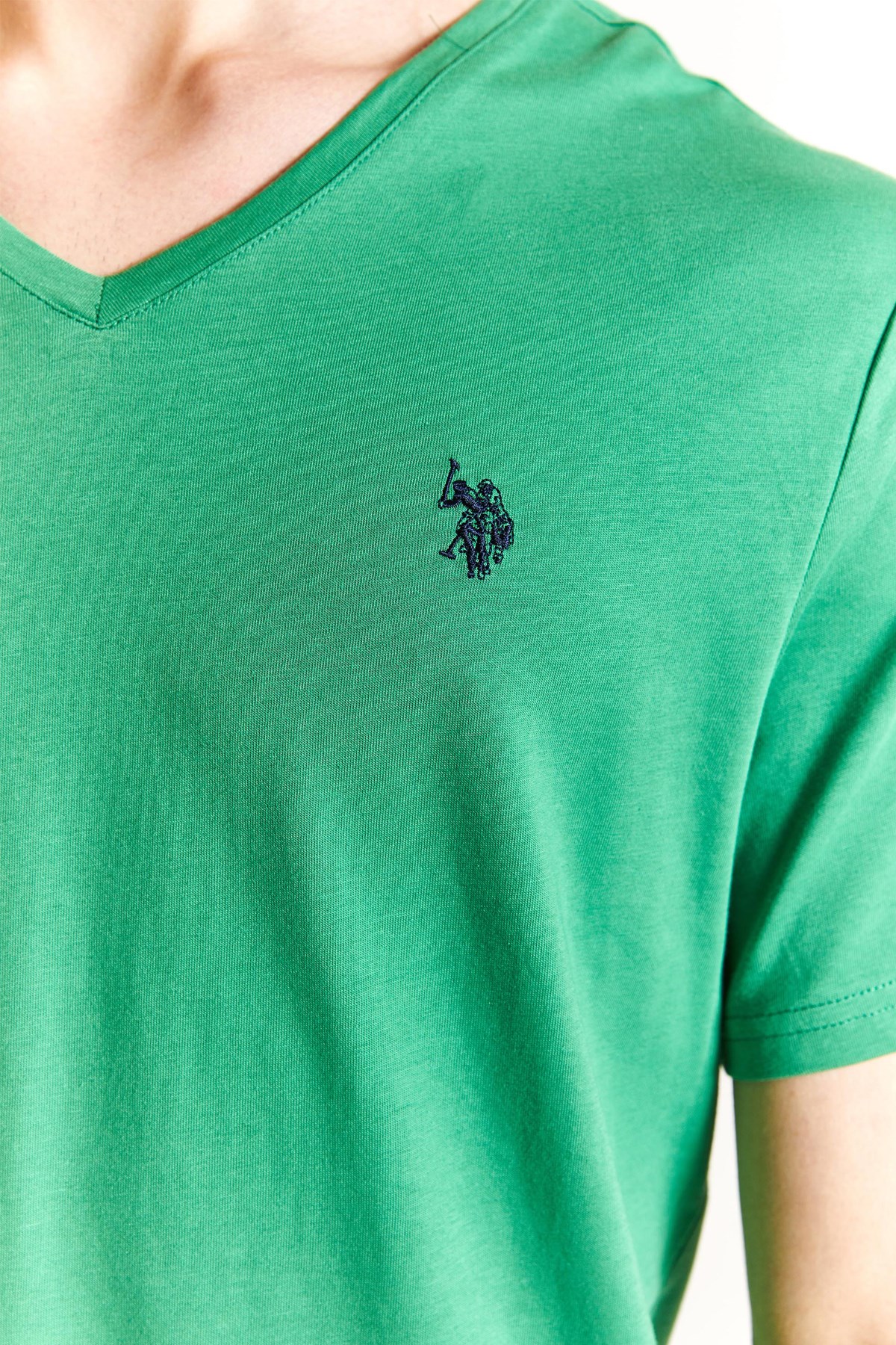 U.S. Polo Assn. Erkek Tişört 50279617-VR054 Yeşil