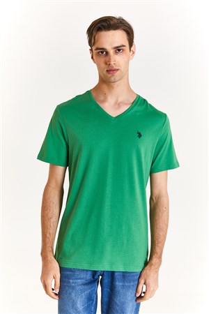 U.S. Polo Assn. Erkek Tişört 50279617-VR054 Yeşil