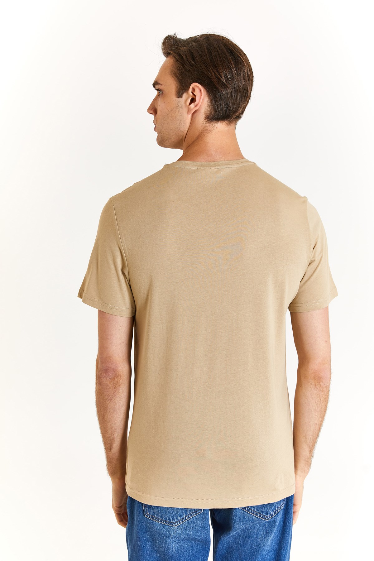U.S. Polo Assn. Erkek Tişört 50279617-VR183 Haki