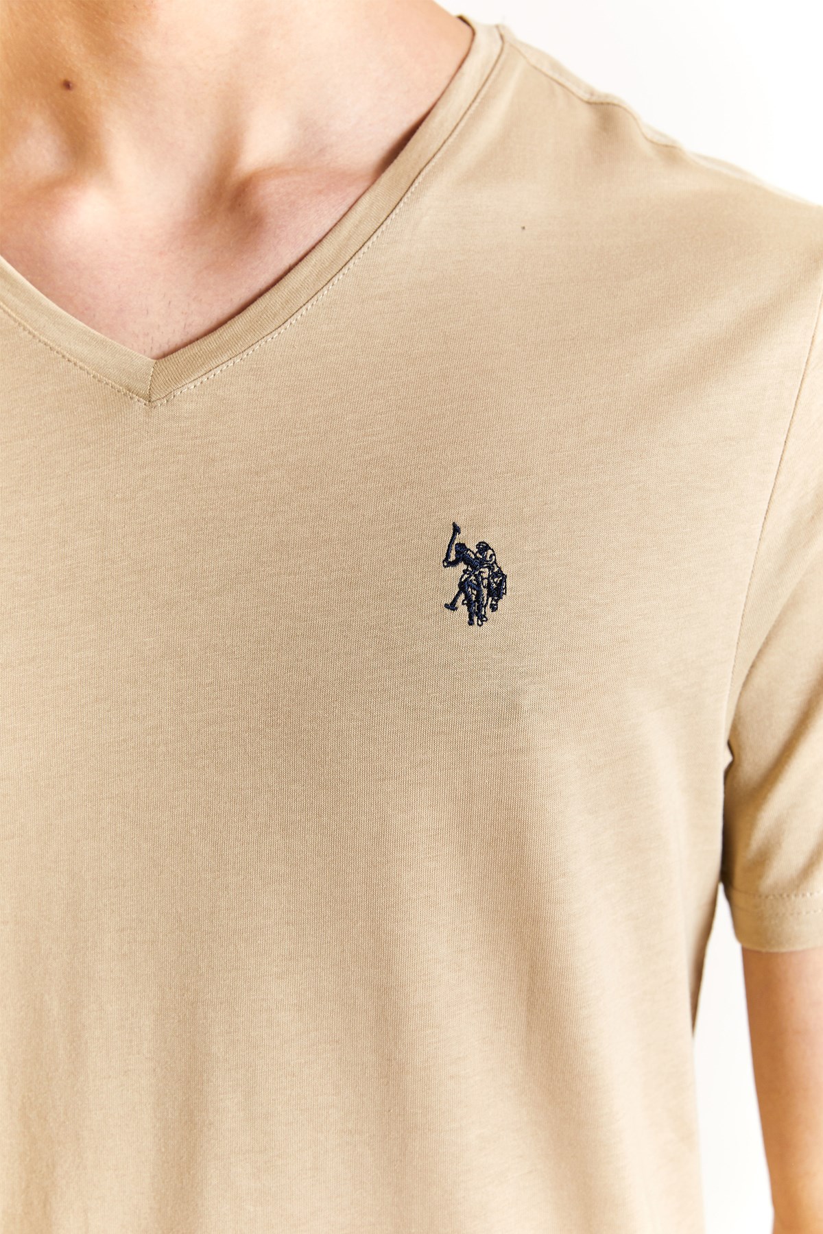 U.S. Polo Assn. Erkek Tişört 50279617-VR183 Haki