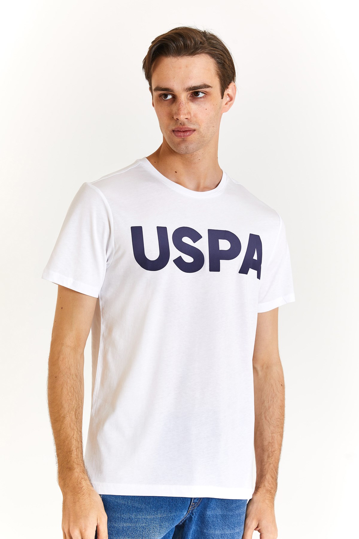 U.S. Polo Assn. Erkek Tişört 50279620-VR013 Beyaz