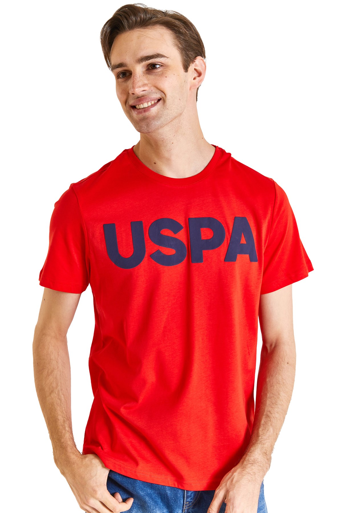 U.S. Polo Assn. Erkek Regular Tişört 50279620-VR030 Kırmızı