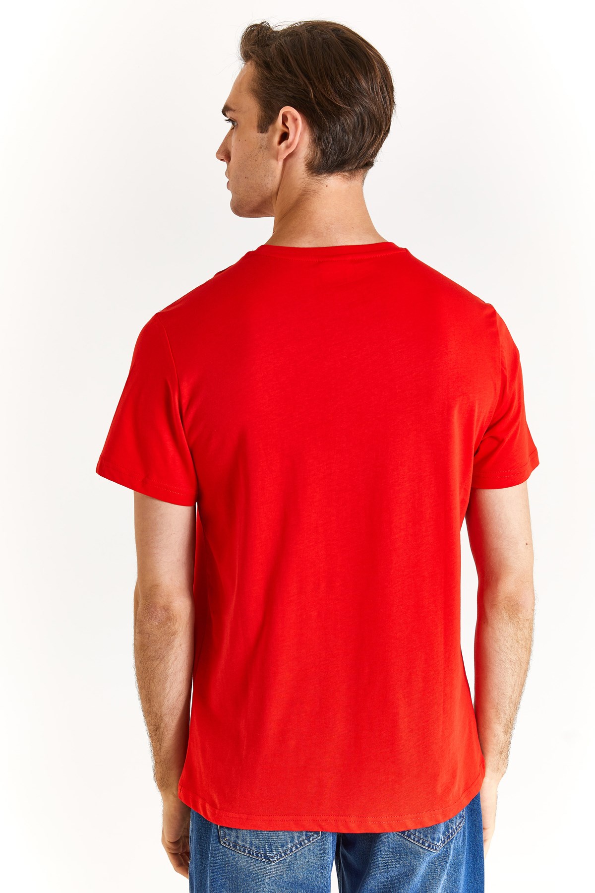 U.S. Polo Assn. Erkek Regular Tişört 50279620-VR030 Kırmızı