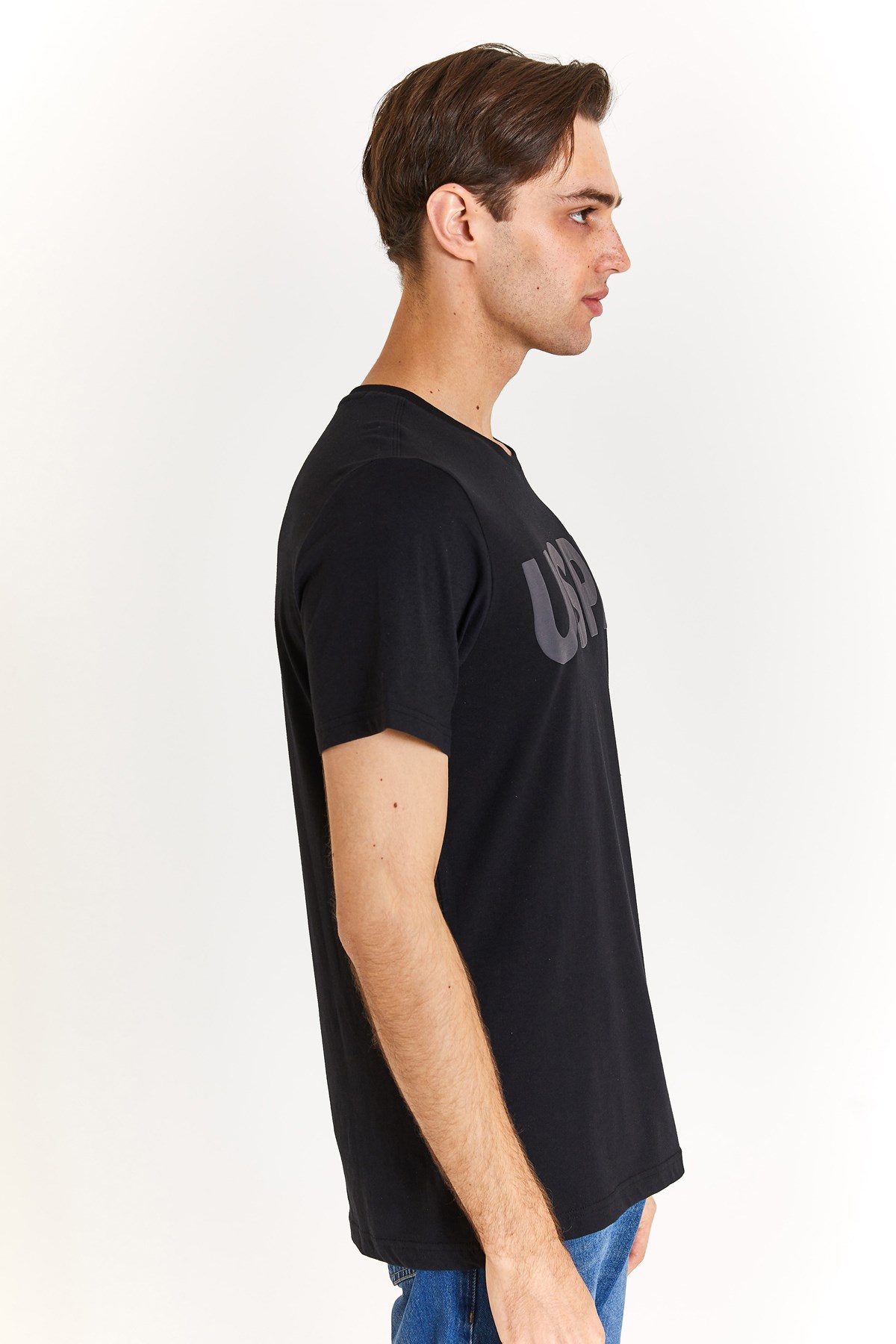 U.S. Polo Assn. Erkek Regular Tişört 50279620-VR046 Siyah