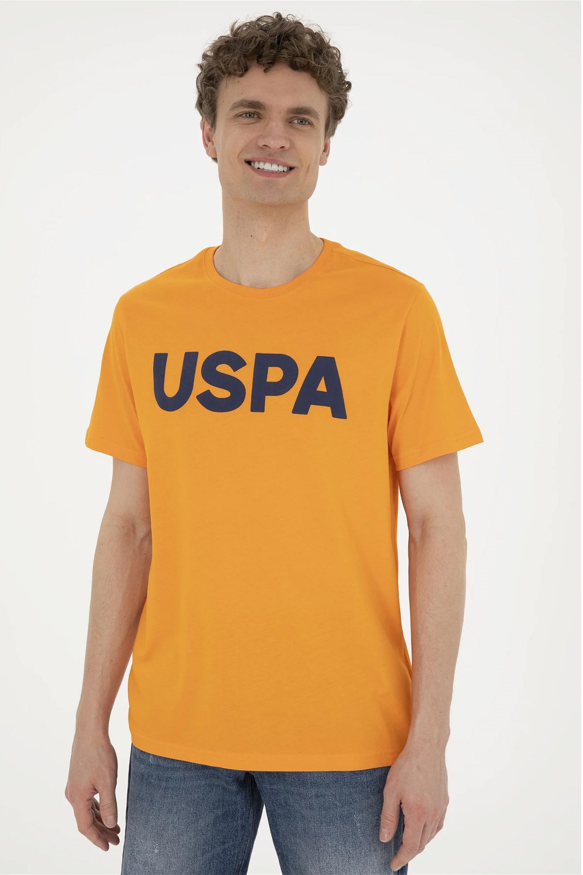 U.S. Polo Assn. Erkek Regular Fit Tişört 50279620-VR051 Turuncu