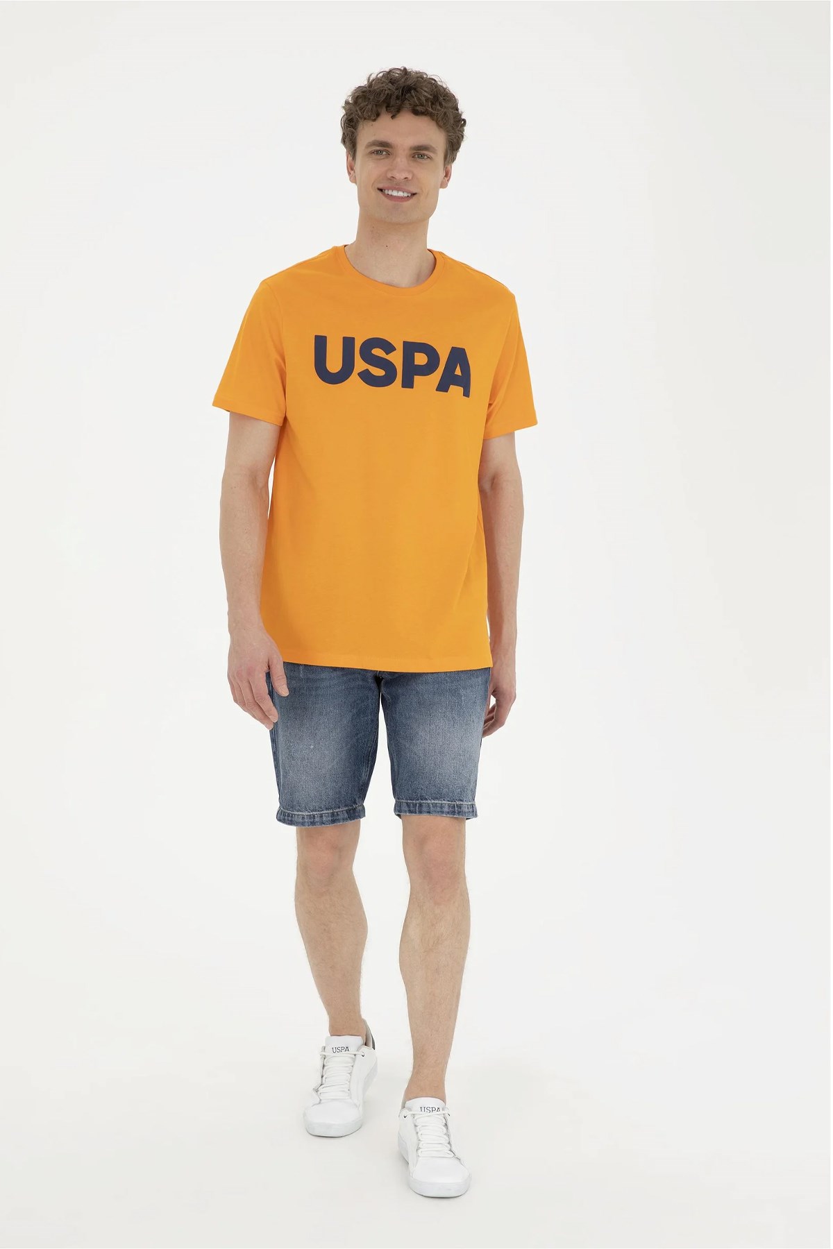 U.S. Polo Assn. Erkek Regular Fit Tişört 50279620-VR051 Turuncu
