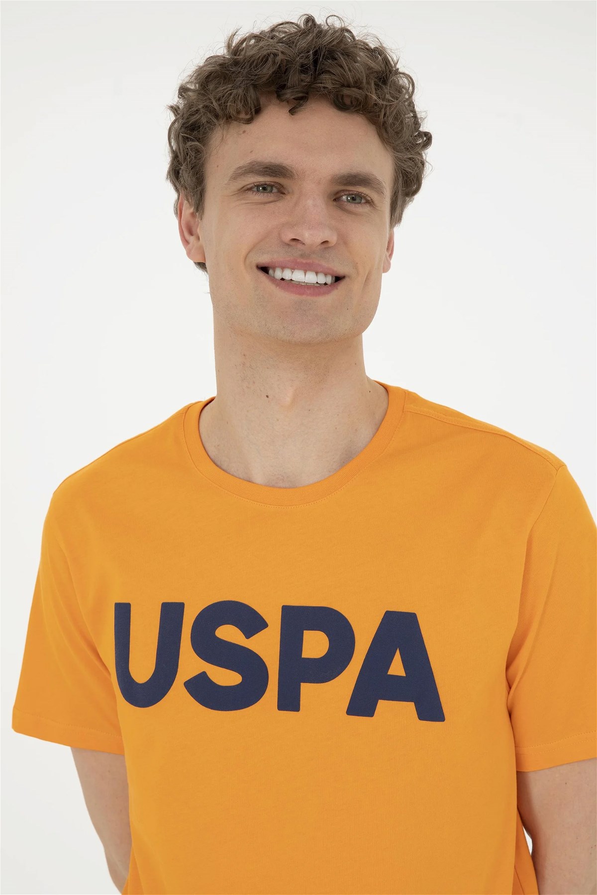 U.S. Polo Assn. Erkek Regular Fit Tişört 50279620-VR051 Turuncu