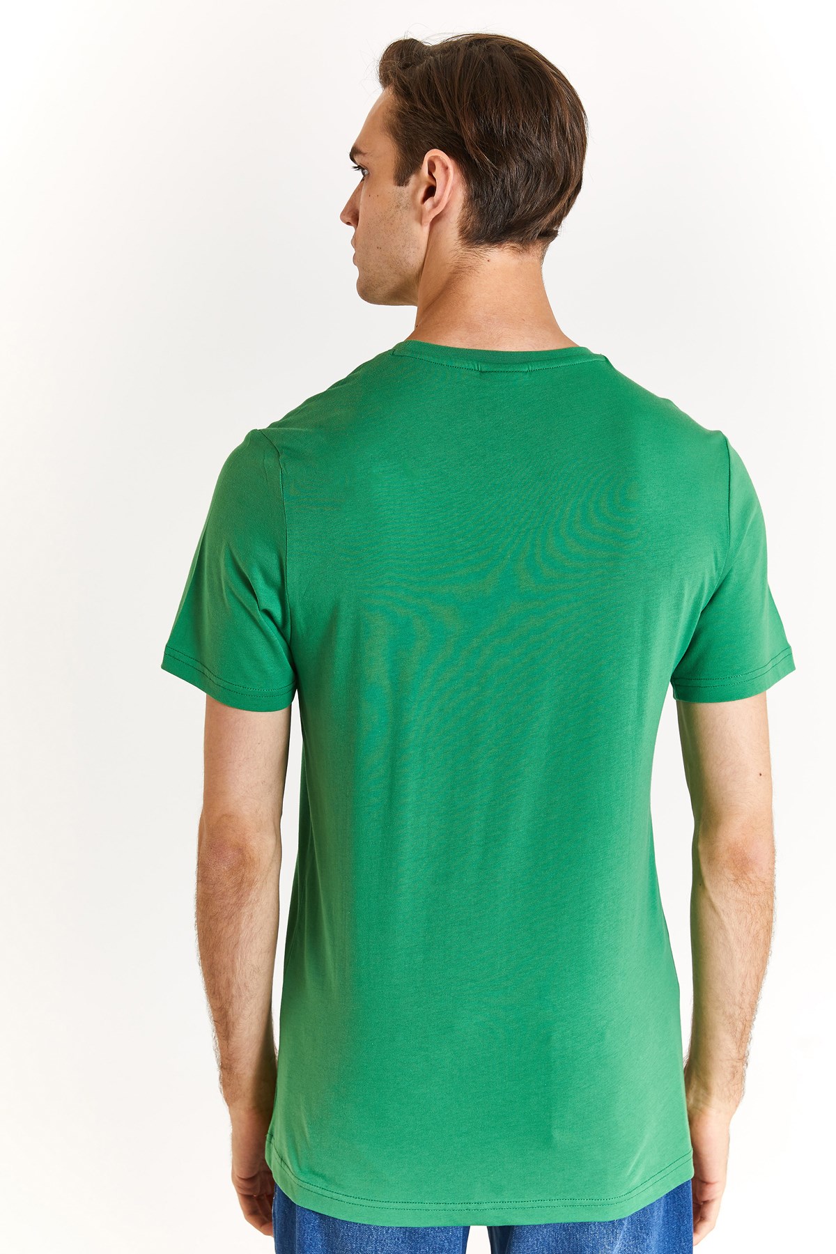 U.S. Polo Assn. Erkek Regular Tişört 50279620-VR054 Yeşil