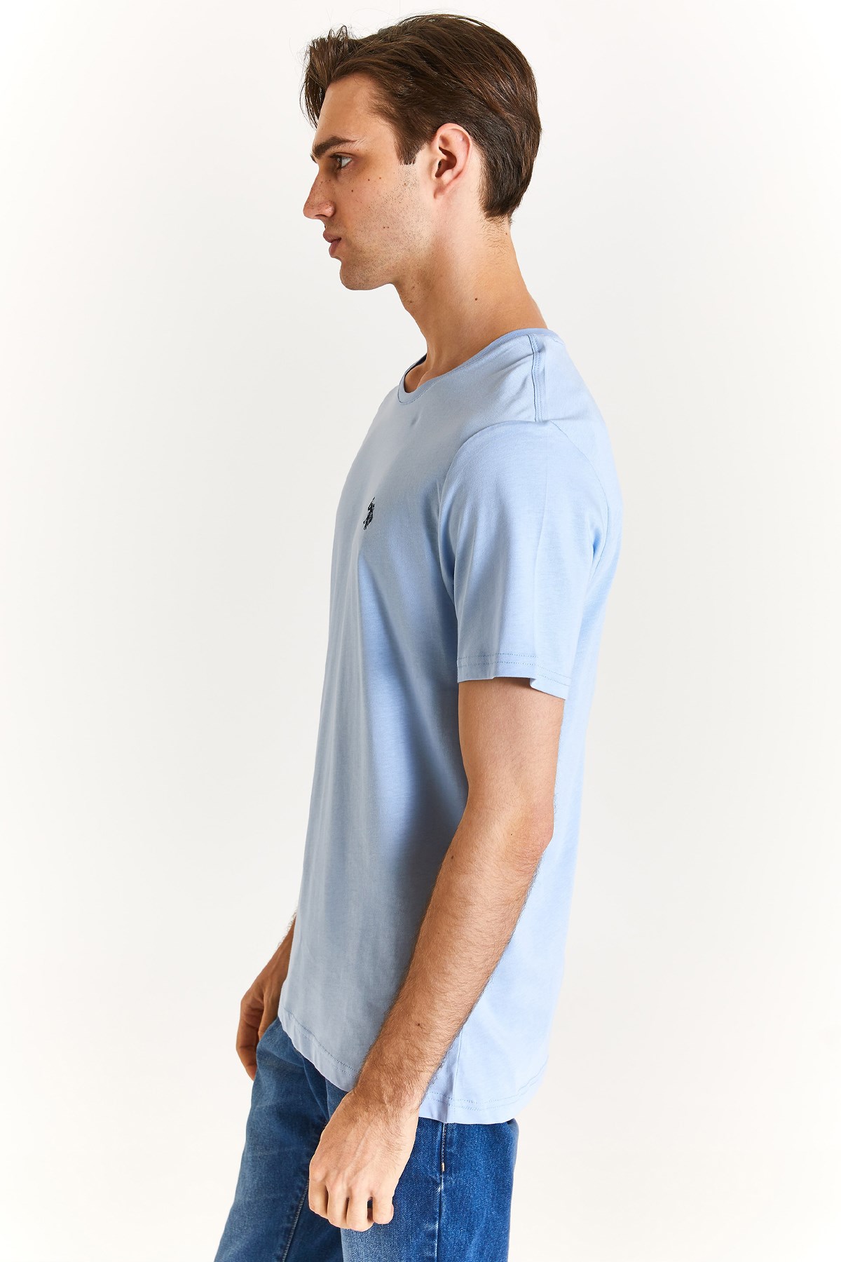 U.S. Polo Assn. Erkek Regular Fit Tişört 50279632-VR003 Mavi