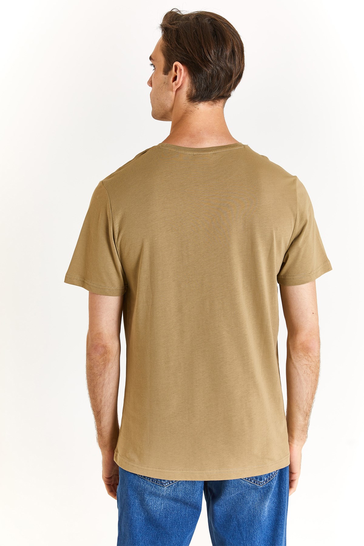 U.S. Polo Assn. Erkek Regular Fit Tişört 50279632-VR027 Haki
