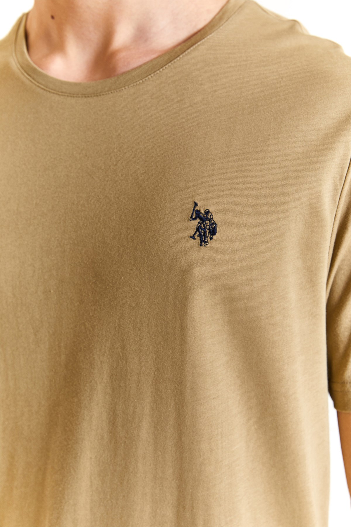 U.S. Polo Assn. Erkek Regular Fit Tişört 50279632-VR027 Haki