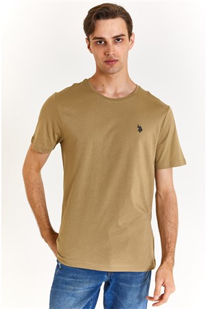 U.S. Polo Assn. Erkek Regular Fit Tişört 50279632-VR027 Haki