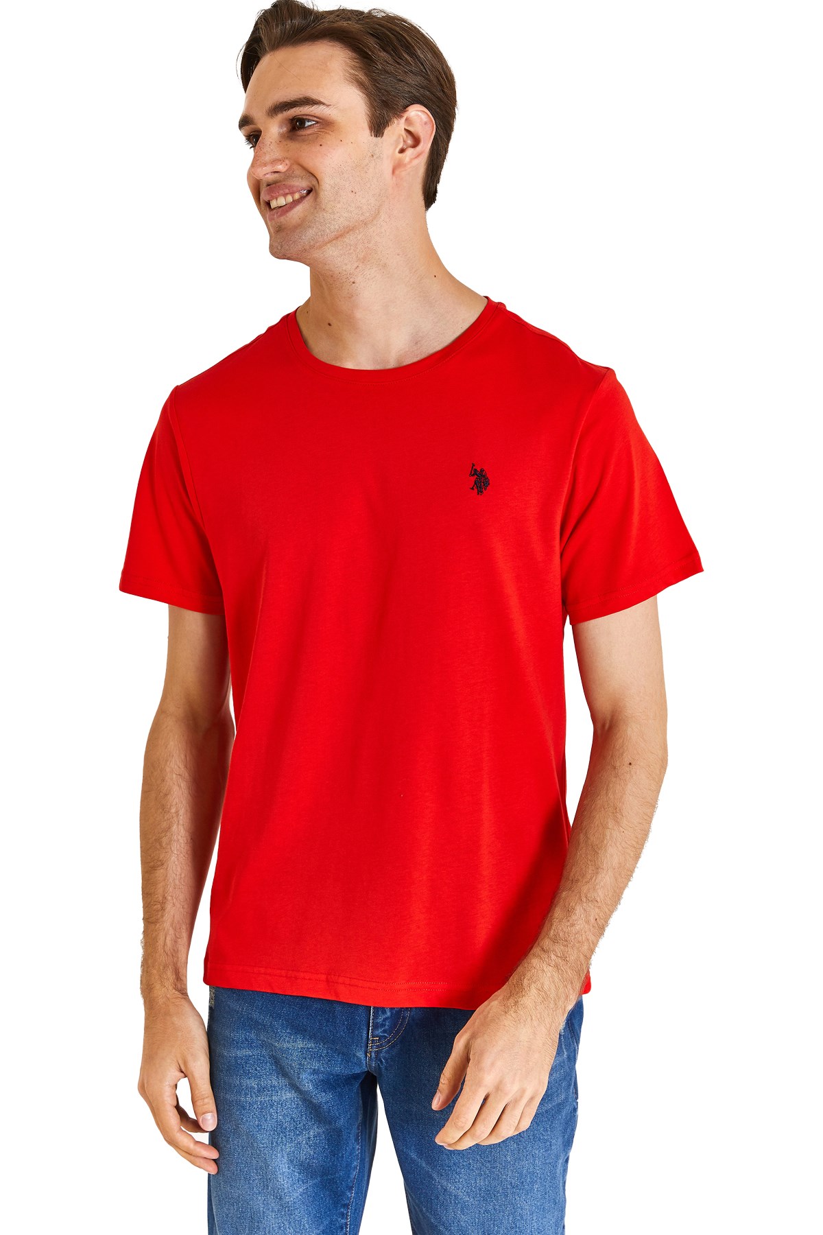 U.S. Polo Assn. Erkek Regular Tişört 50279632-VR030 Kırmızı