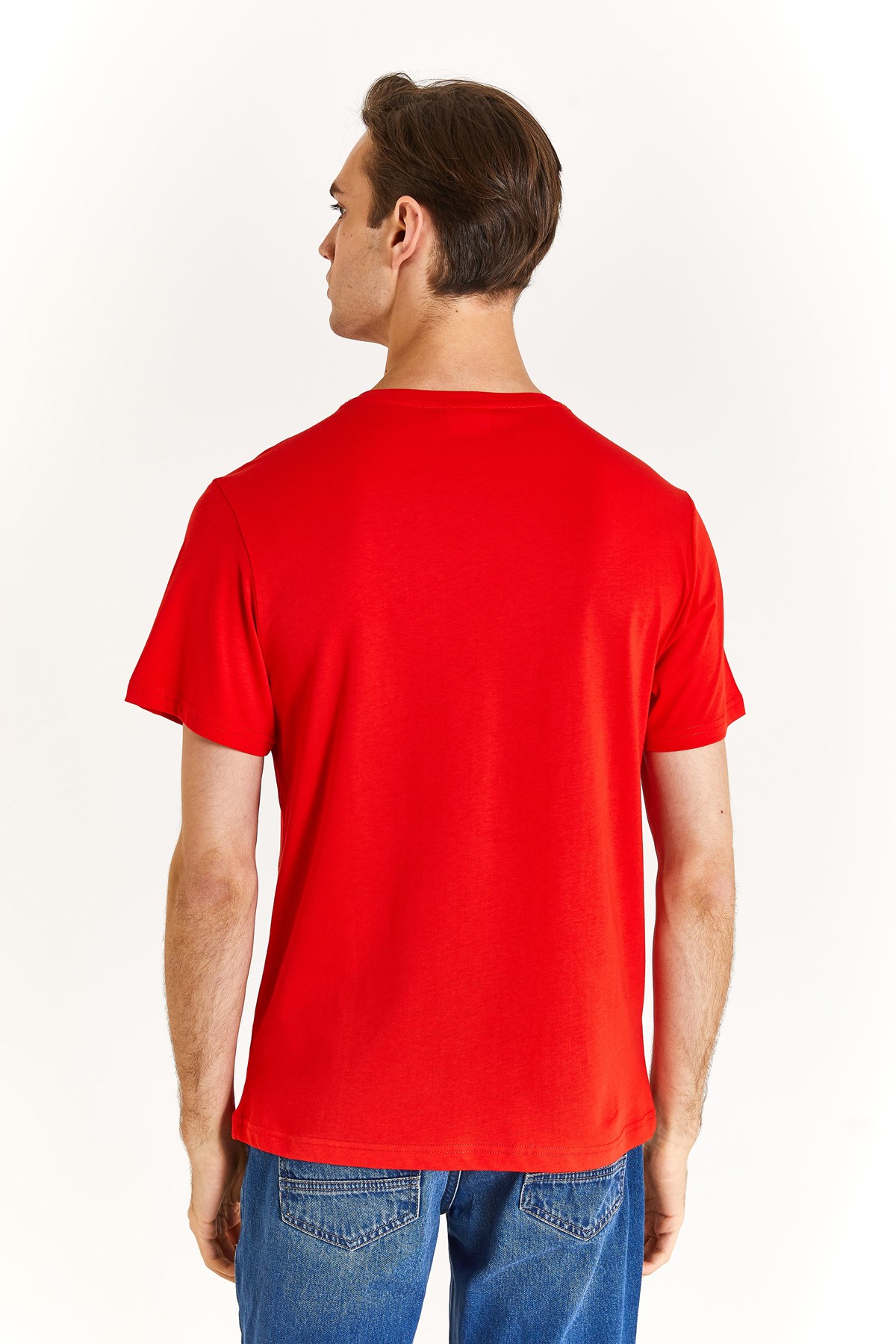 U.S. Polo Assn. Erkek Regular Tişört 50279632-VR030 Kırmızı