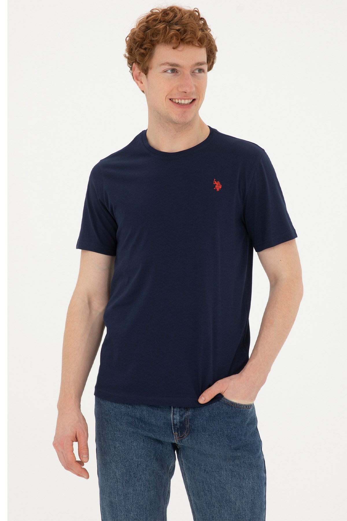 U.S. Polo Assn. Erkek Regular Fit Tişört 50279632-VR033 Lacivert