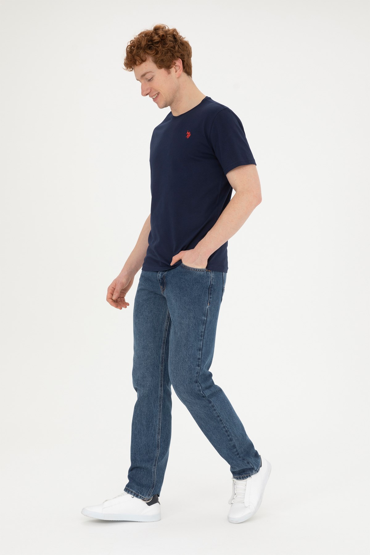 U.S. Polo Assn. Erkek Regular Fit Tişört 50279632-VR033 Lacivert