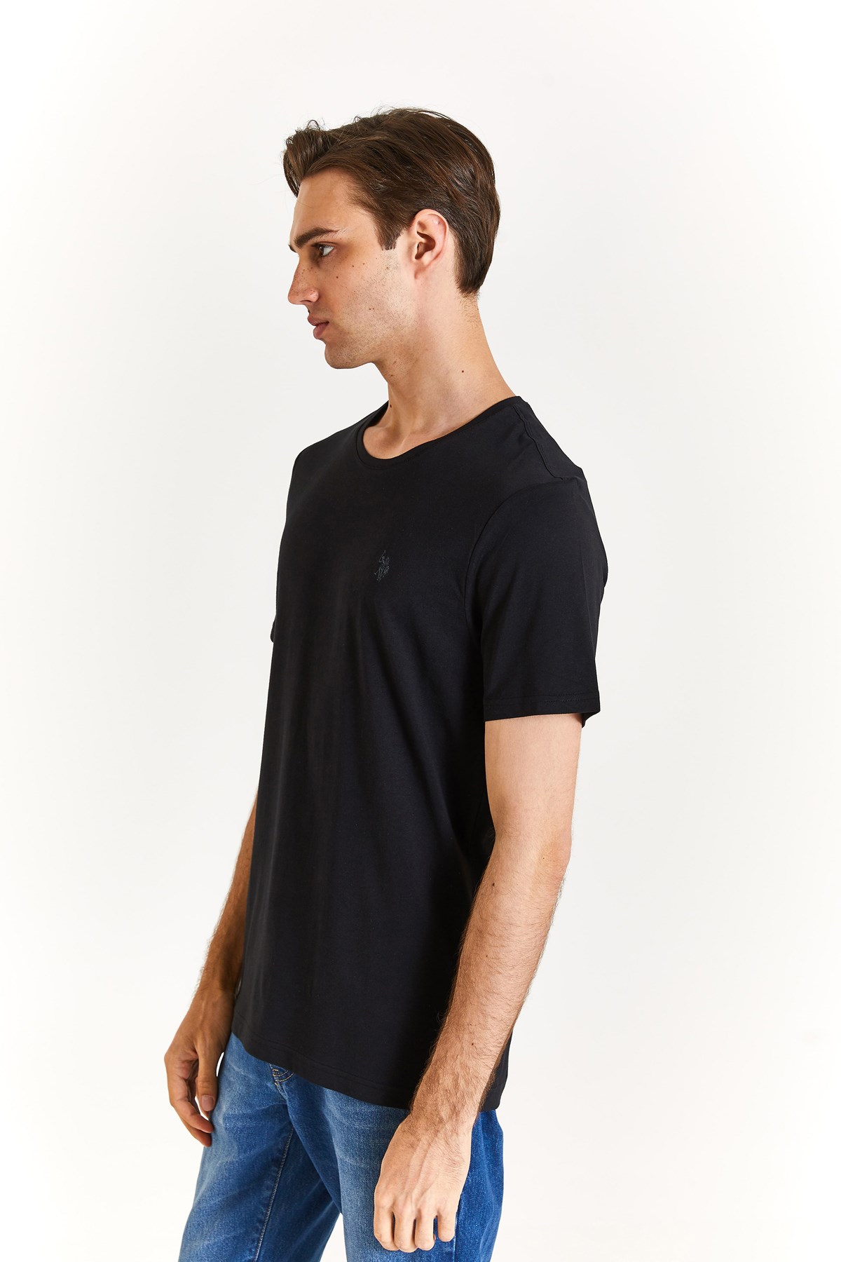 U.S. Polo Assn. Erkek Regular Tişört 50279632-VR046 Siyah