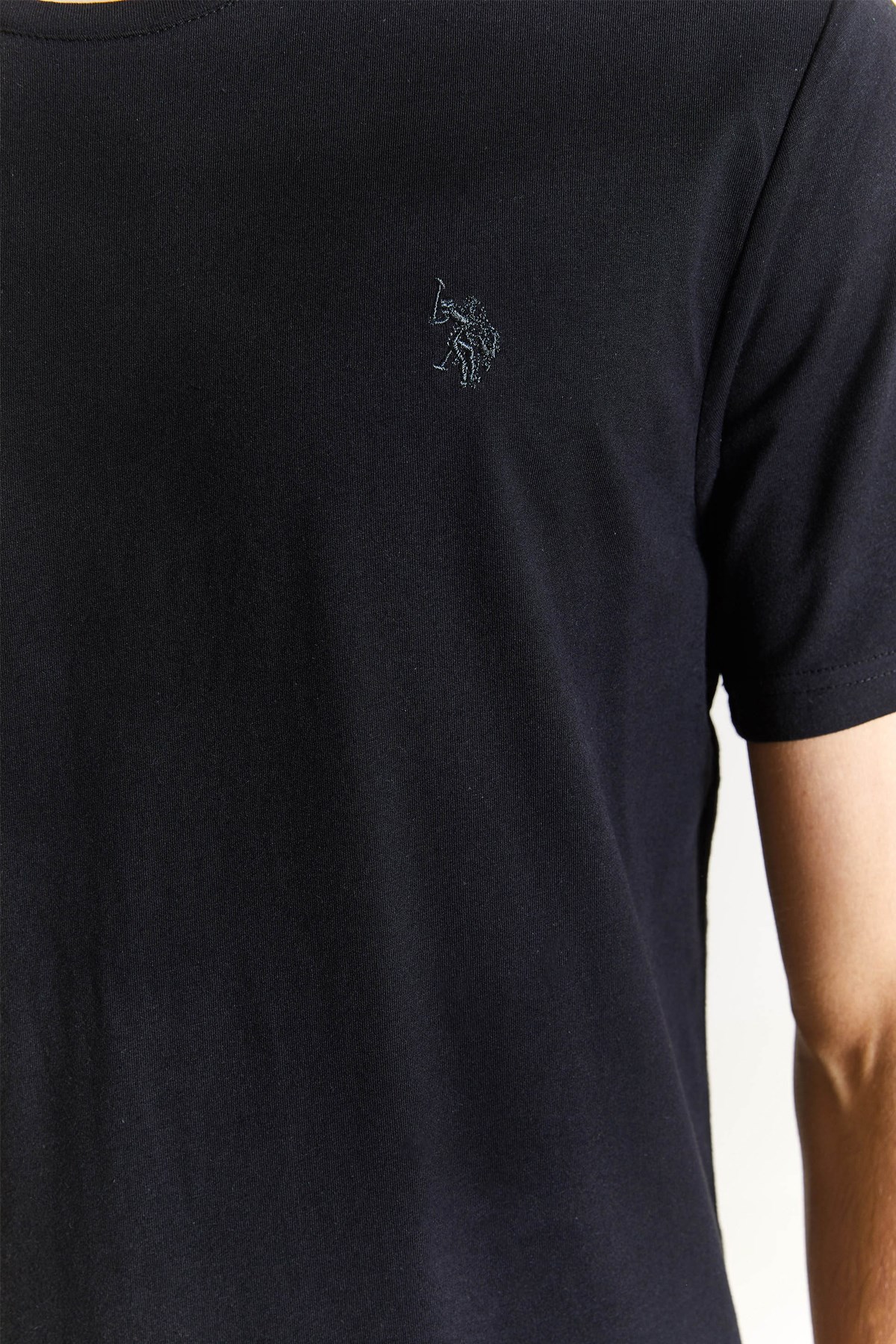 U.S. Polo Assn. Erkek Regular Tişört 50279632-VR046 Siyah