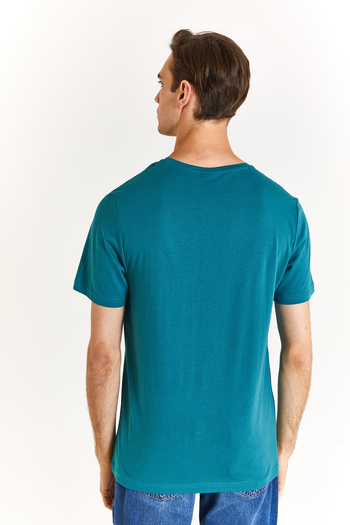 U.S. Polo Assn. Erkek Regular Tişört 50279632-VR101 Yeşil