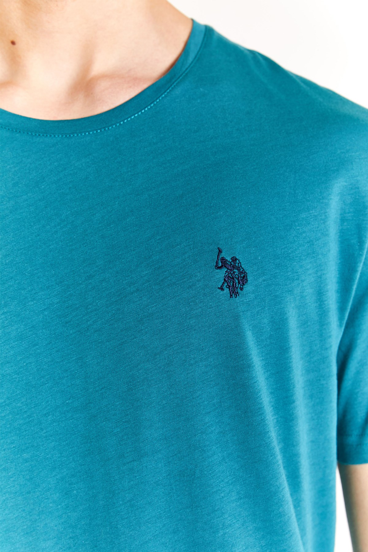 U.S. Polo Assn. Erkek Regular Tişört 50279632-VR101 Yeşil