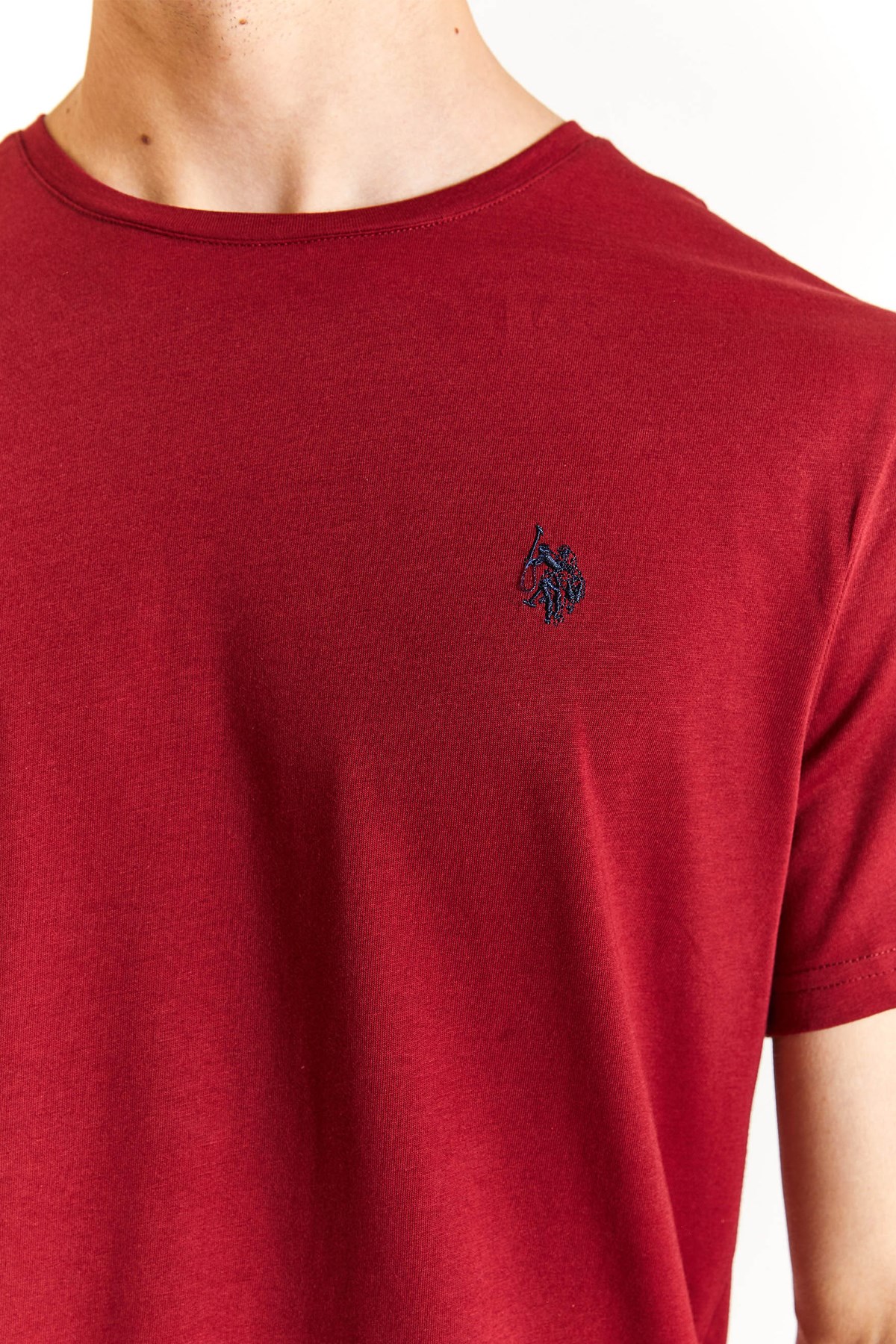 U.S. Polo Assn. Erkek Regular Fit Tişört 50279632-VR177 Bordo