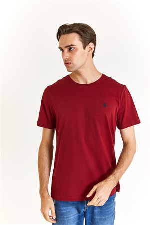 U.S. Polo Assn. Erkek Regular Fit Tişört 50279632-VR177 Bordo