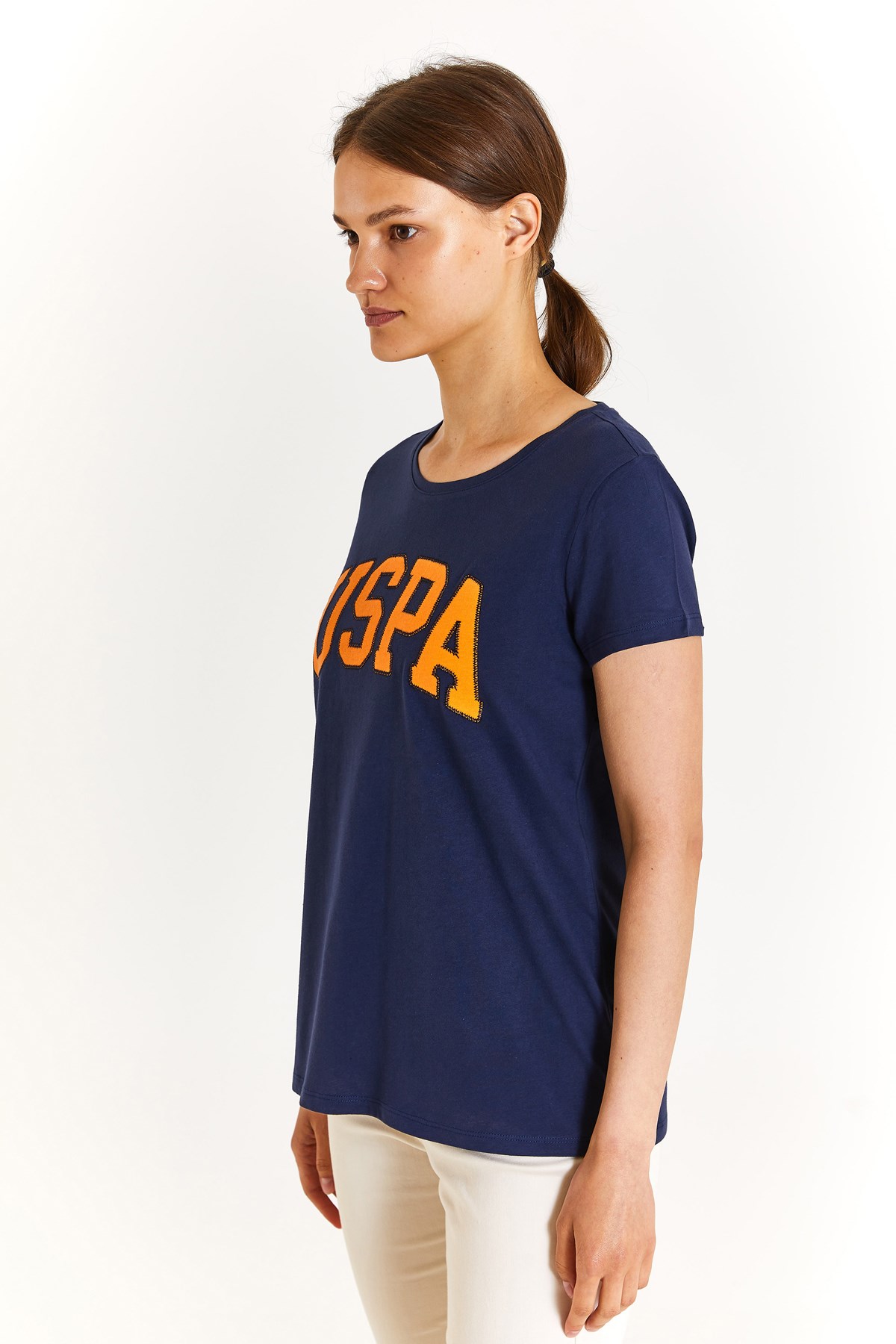 U.S. Polo Assn. Kadın Tişört 50280036-VR033 Lacivert