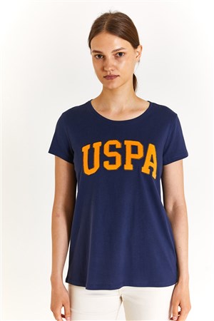 U.S. Polo Assn. Kadın Tişört 50280036-VR033 Lacivert