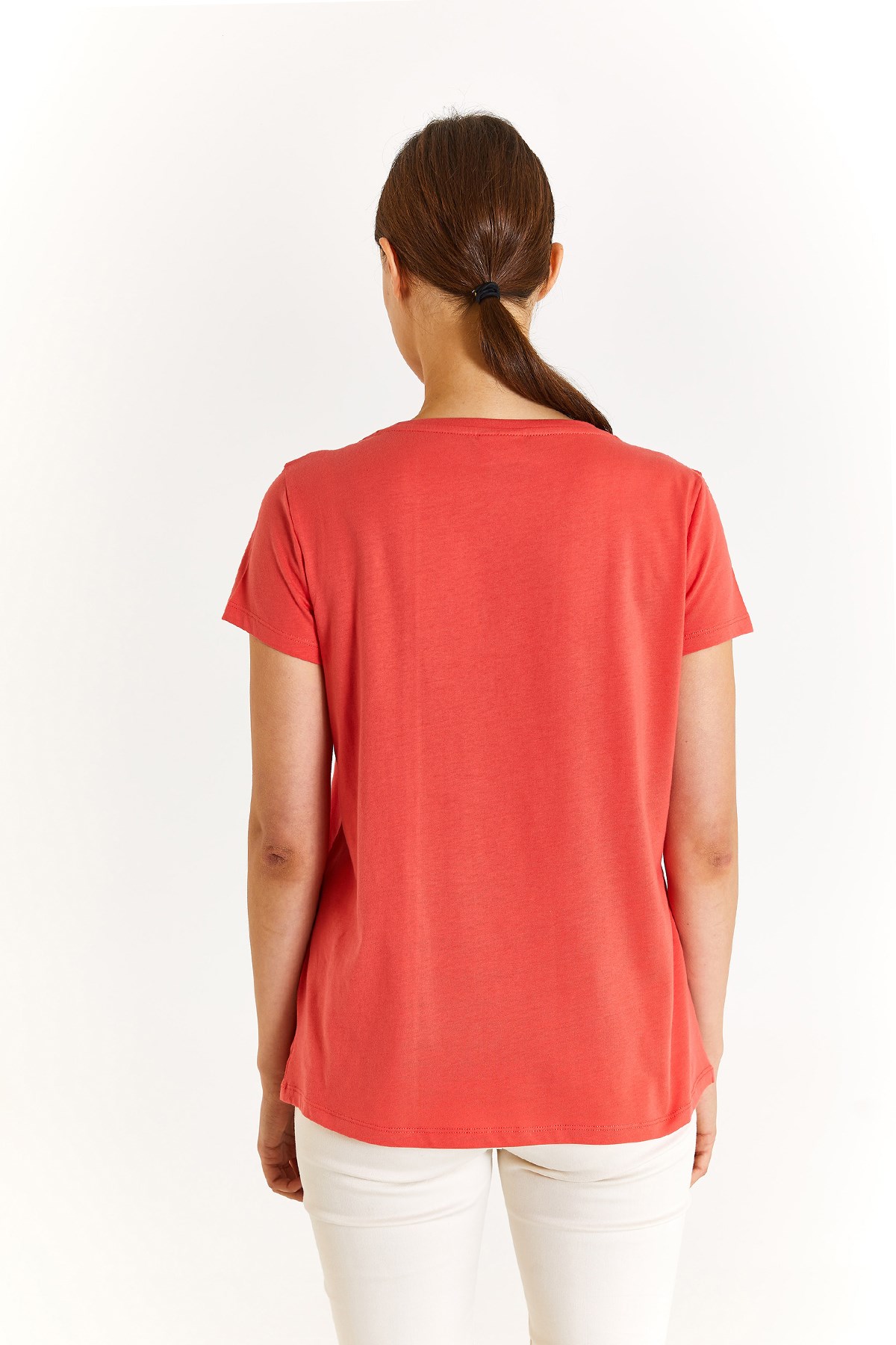 U.S. Polo Assn. Kadın Tişört 50280036-VR039 Pembe