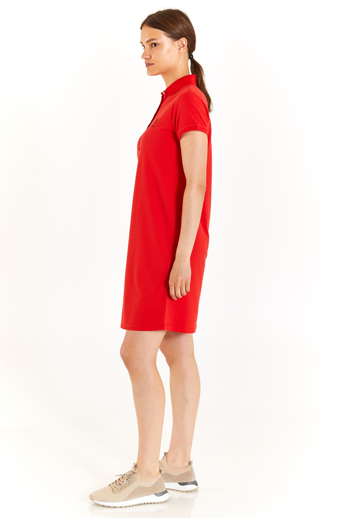 U.S. Polo Assn. Kadın Elbise 50280038-VR030 Kırmızı