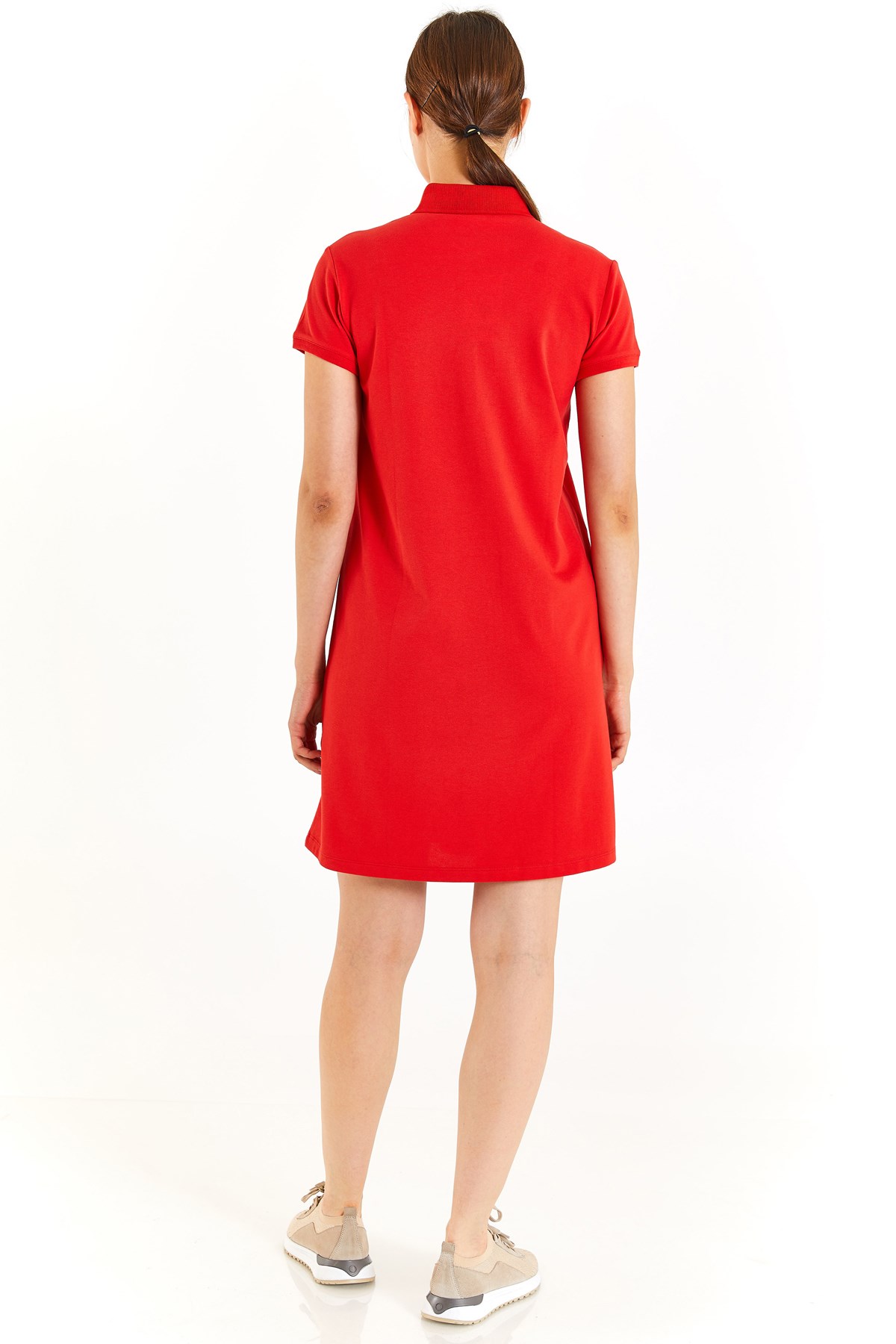 U.S. Polo Assn. Kadın Elbise 50280038-VR030 Kırmızı