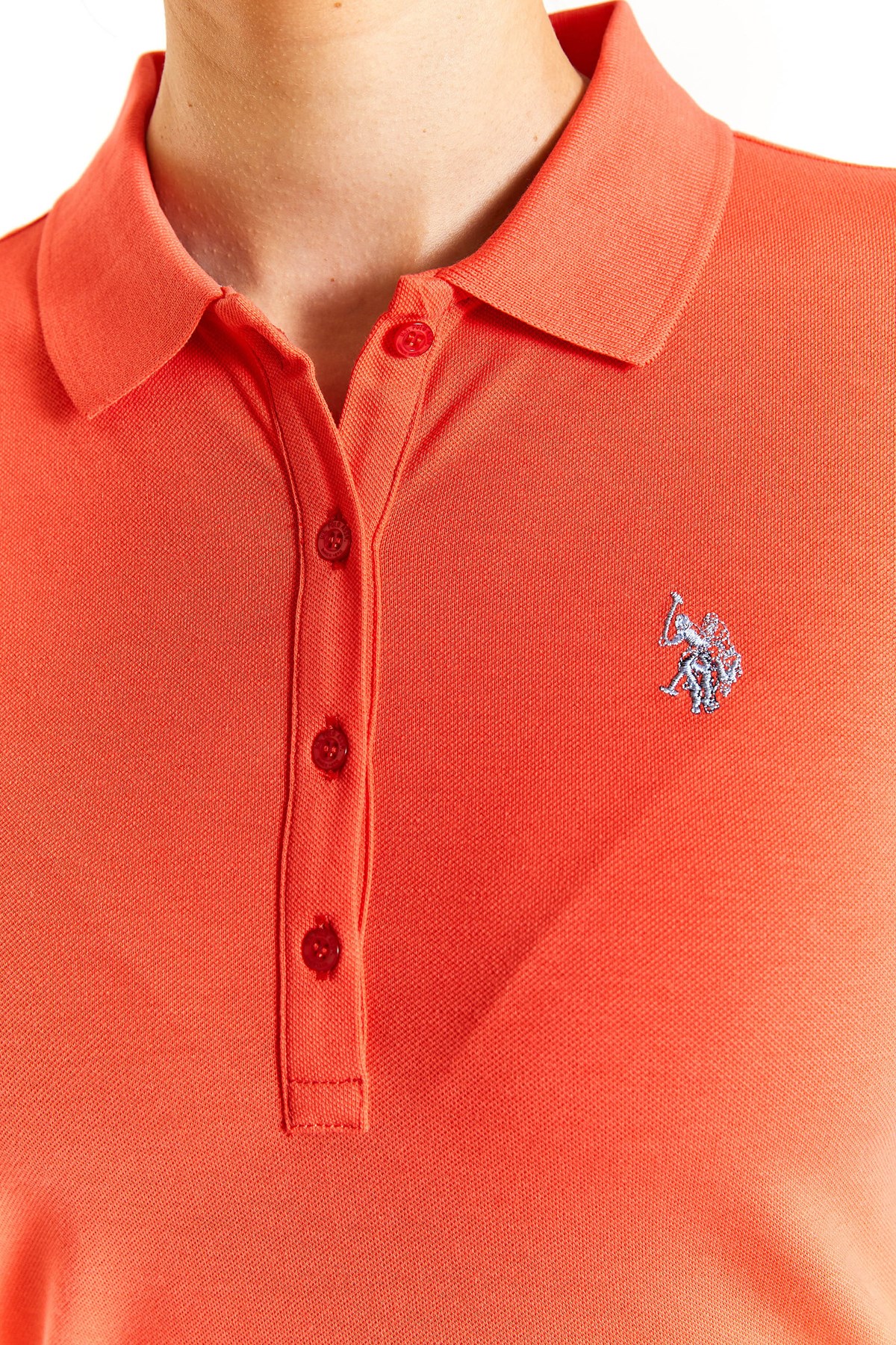U.S. Polo Assn. Kadın Tişört 50280057-VR039 Pembe