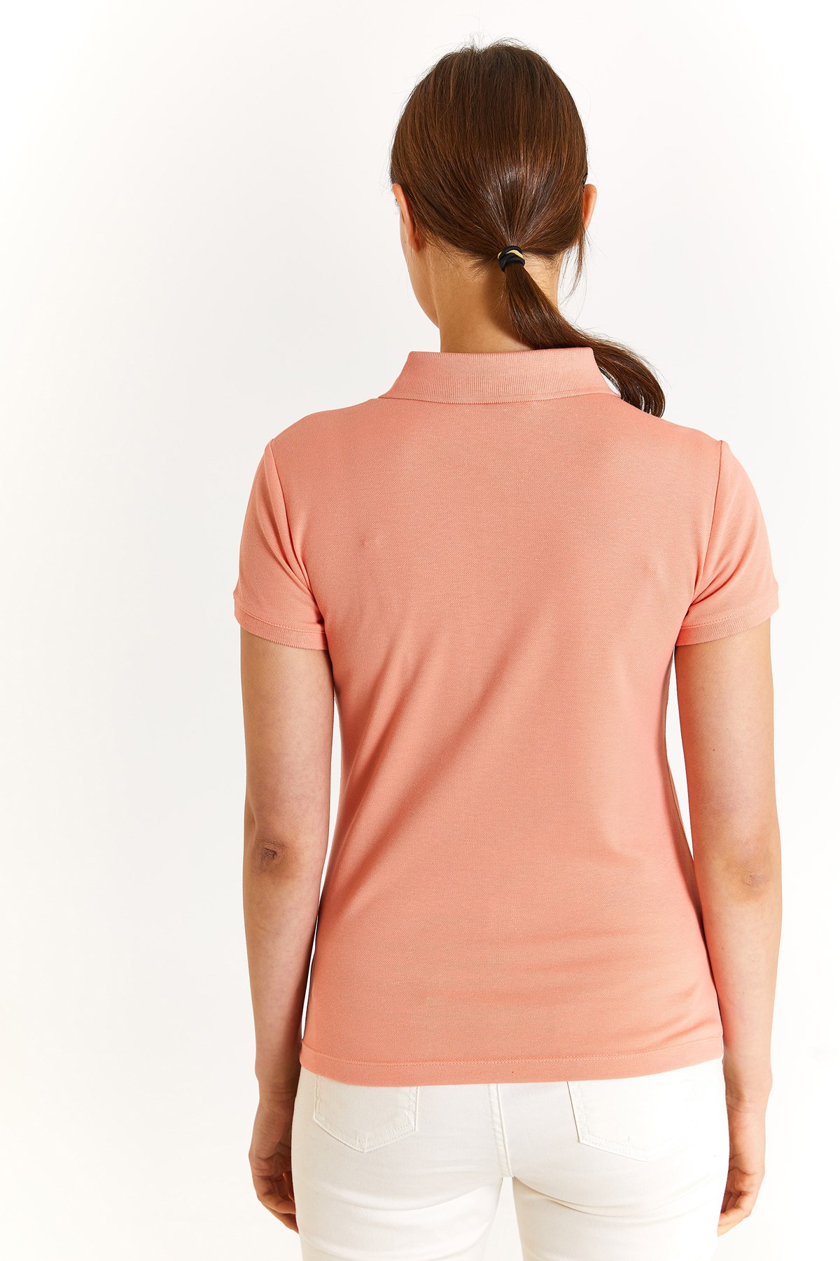 U.S. Polo Assn. Kadın Slim Tişört 50280057-VR047 Sarı
