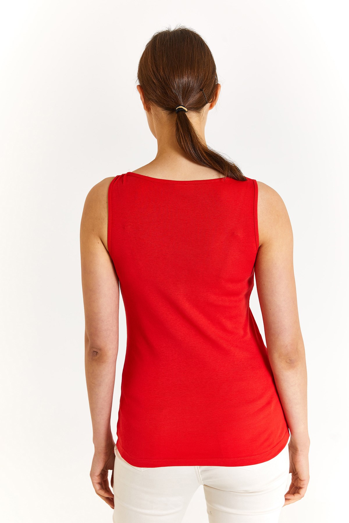 U.S. Polo Assn. Kadın Tişört 50280059-VR030 Kırmızı