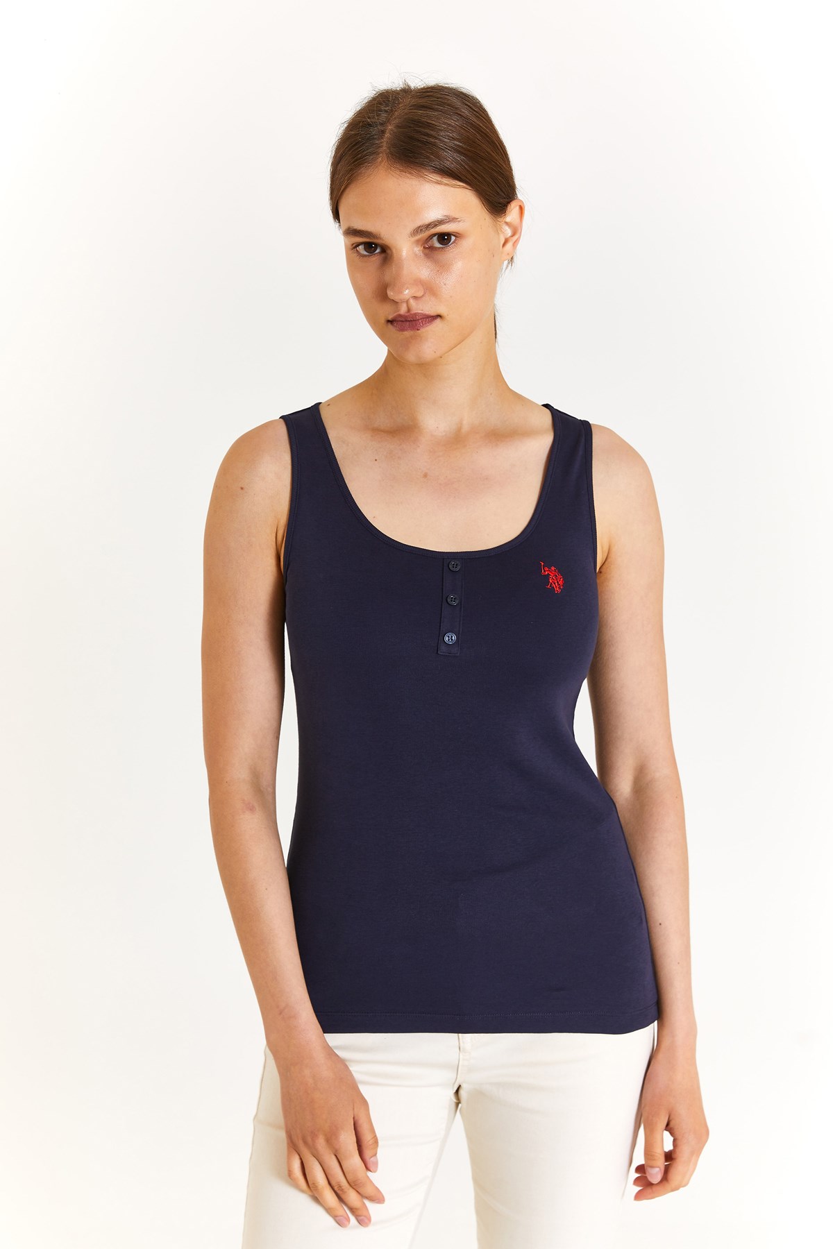 U.S. Polo Assn. Kadın Tişört 50280059-VR033 Lacivert