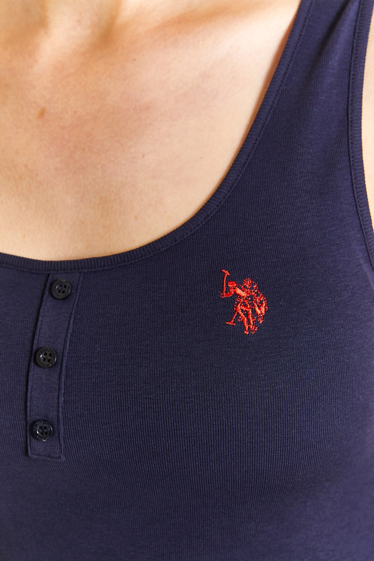 U.S. Polo Assn. Kadın Tişört 50280059-VR033 Lacivert