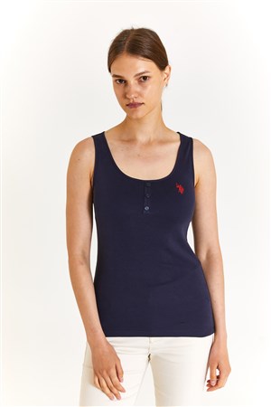 U.S. Polo Assn. Kadın Tişört 50280059-VR033 Lacivert