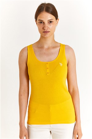 U.S. Polo Assn. Kadın Tişört 50280059-VR043 Sarı