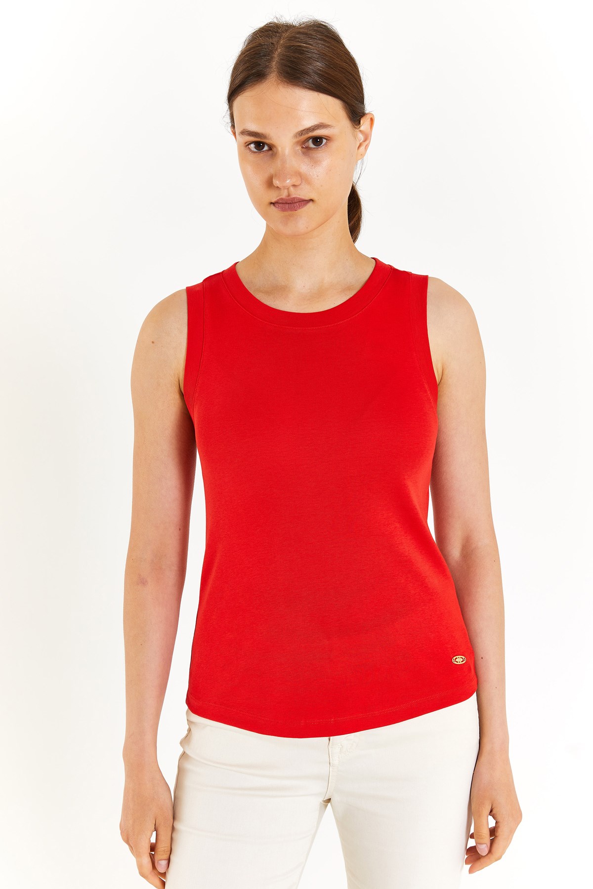 U.S. Polo Assn. Kadın Tişört 50280072-VR030 Kırmızı